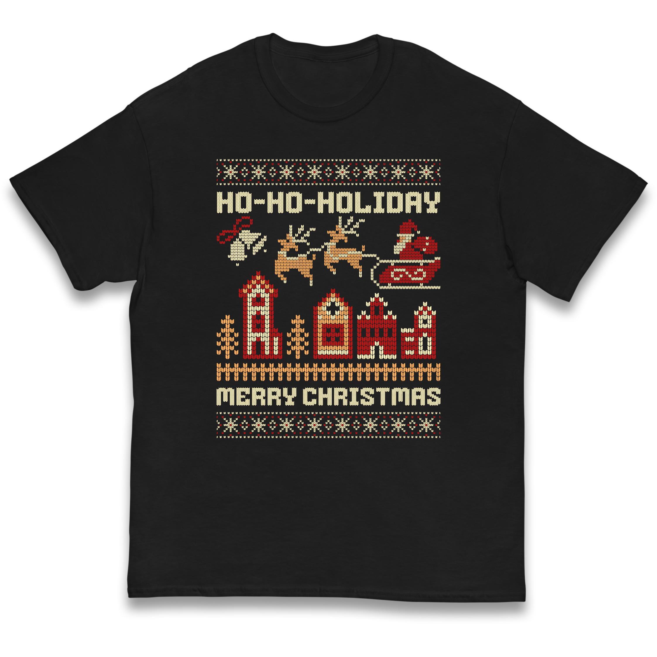 HO HO HOLIDAY Christmas Kids T-Shirt 130