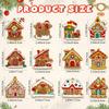 12 PVC Gingerbread Man Ornaments for Christmas Tree, Kitchen Decoration, and DIY Accessories.