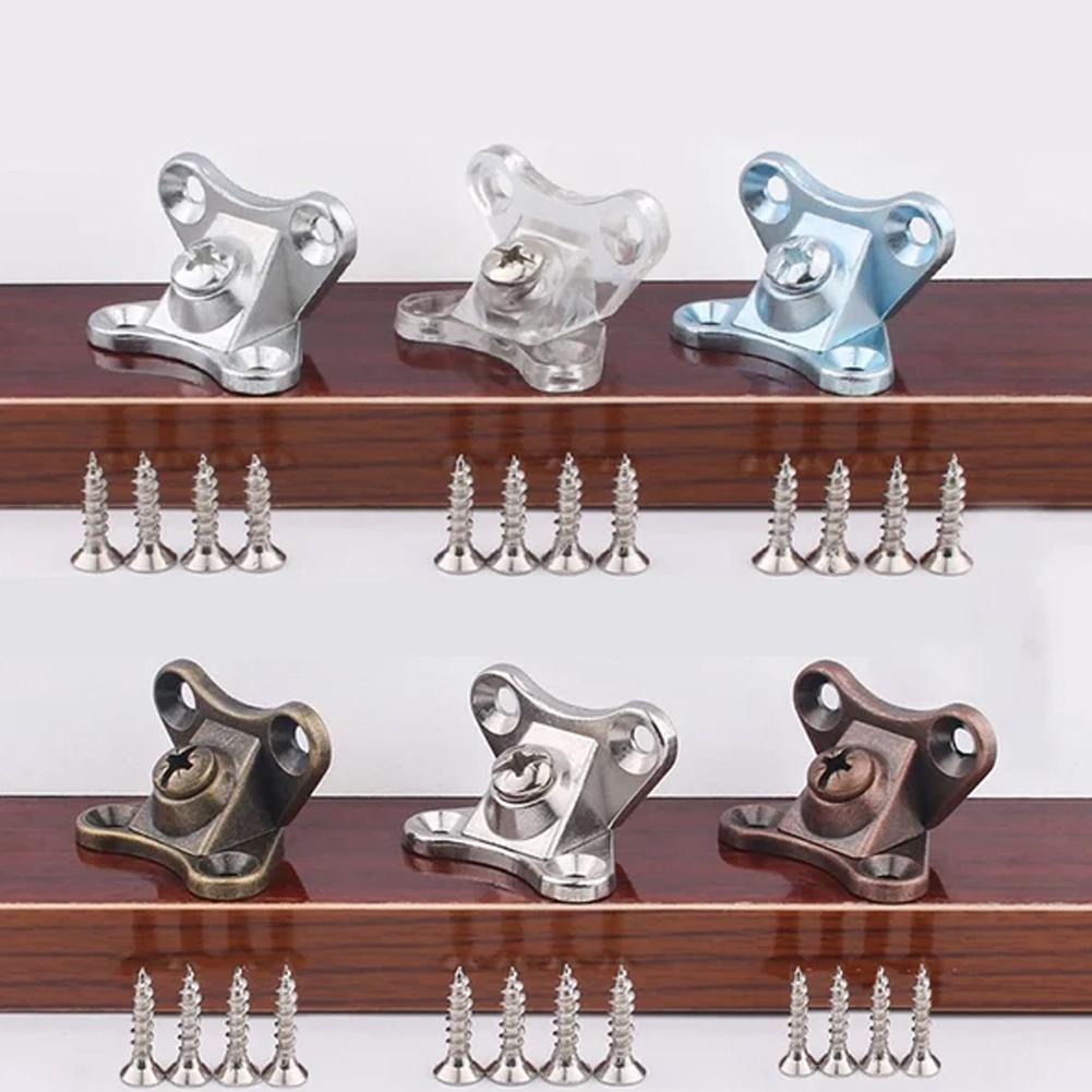 10pcs Zinc Alloy Corner Code Right Angle L-Shaped Support Connector With Screw Furniture Angle Bracket For Chairs Tables