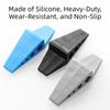 New Silicone Material Door Stopper Anti-Collision Hidden Design Floor Holder Reusable Non-Slip Wedge Doorstop Bedroom
