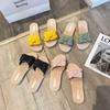 Women's Soft Bow Strap Indoor/Outdoor Flat Slippers