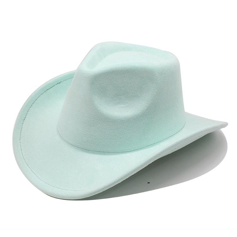 Замшевая шляпа-цилиндр с отворотом, Утолщенная и жесткая джазовая шляпа, Британская простая стильная шляпа, Повседневная универсальная шляпа M（56-59cm）