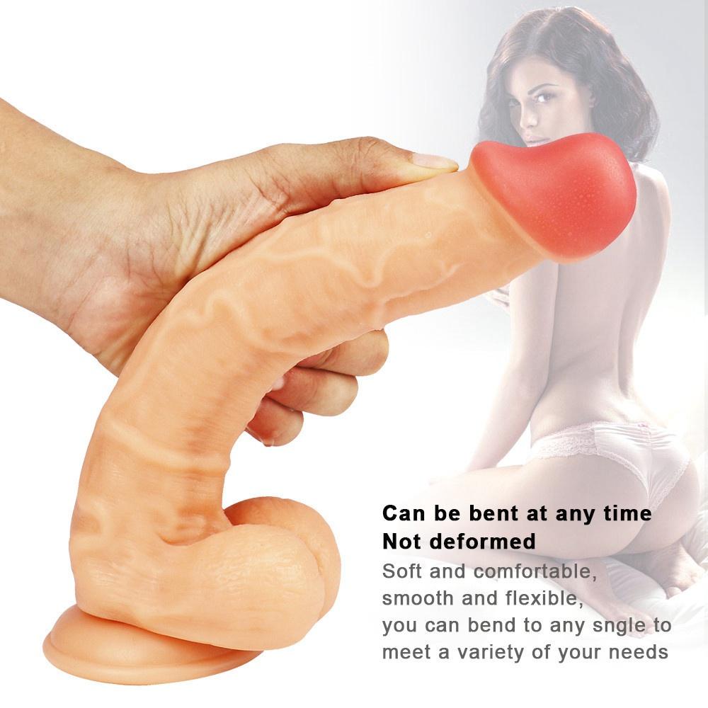 MoDi Big Dildo Realistic Penis Massager Dildo Vagina Waterproof Adult Sex Toys for Woman 21cm Insertable