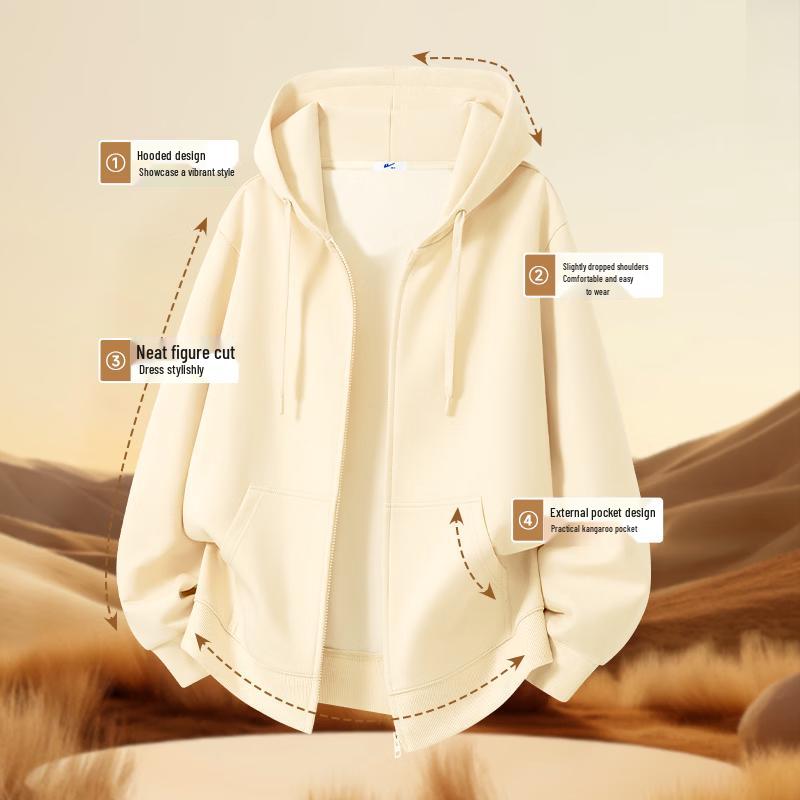 Warrior Men's Casual Zip-Up Hoodie Sweatshirt