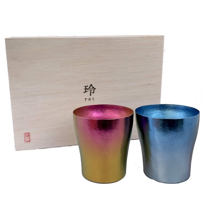 [Horie] Laugh Wrinkles Titanium Double Tumbler