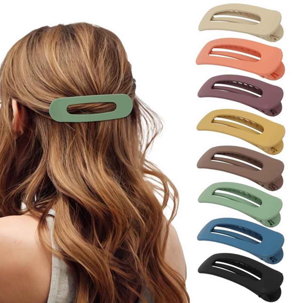 Large Flat Hair Clips 8pcs Matte Alligator Claw for Thick/Thin Hair