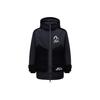 Aw21 Logo Print Spliced Kapuzen-Reißverschluss Baumwolljacke Herrenjacken Schwarz 2EAGNM1CT767LFPQ