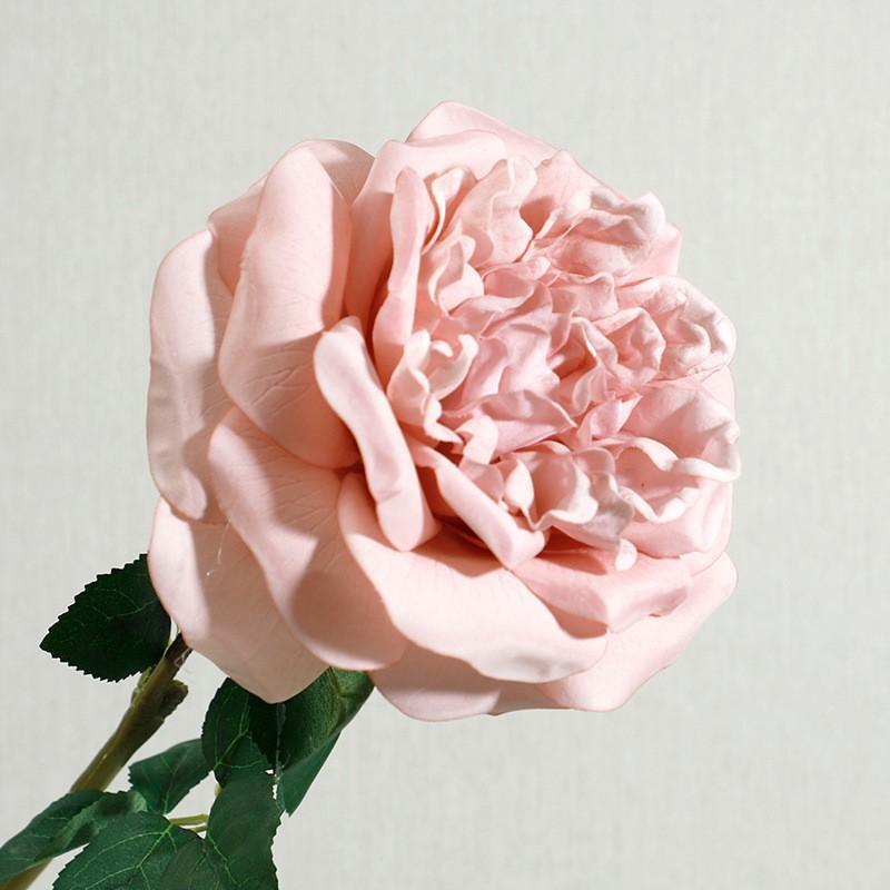 Simulation feel moisturizing Austin rose, home decoration living room ornament fake flower