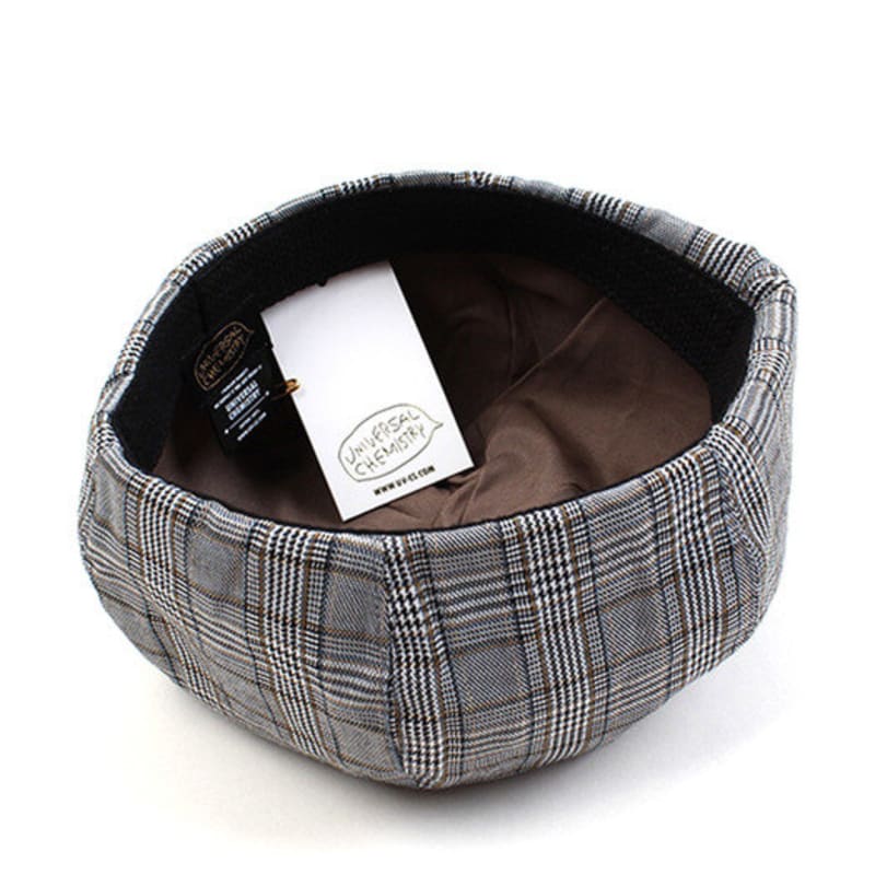 Universal chemistry Gray Glen Check Beret Beret