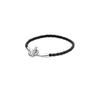 925 Silber Schwarzer Stern Charm Armband Handgefertigter Schmuck Geschenk für Frauen Herzperlen Anhänger Passend