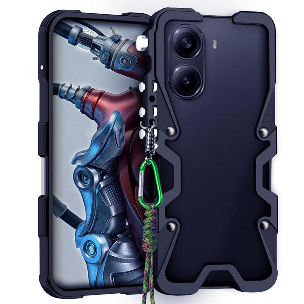 

Для Xiaomi Redmi Turbo 4 5G Бампер Чохол Металевий з алюмінієвого сплаву Чохол-накладка для телефону Black