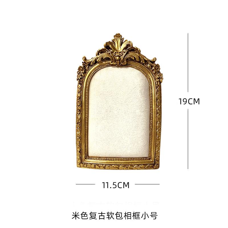 

Vintage Photo Frame Jewelry Display Stand Baroque Style Velvet Backing Photo Props Handmade Necklace Organizer Earring Holder