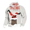 Men's Casual 1/4 Zip Mock Neck Sweatshirt with Christmas Print Pullover