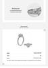 S925 Sterling Silver Twisted Moissanite Ring with Four-Prong Setting for Women