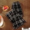 Summer 2026 Women's High-Waisted Plaid Wide-Leg and Straight-Leg Pants