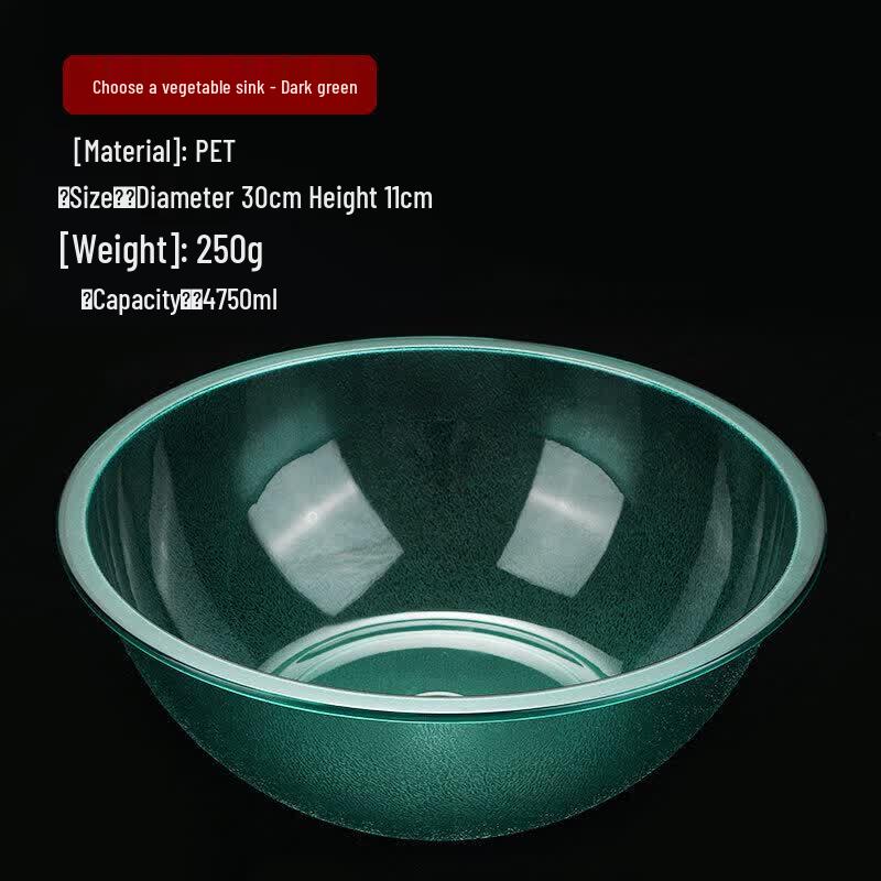 ZISIZ Round Clear Self-Service Food Selection Basin