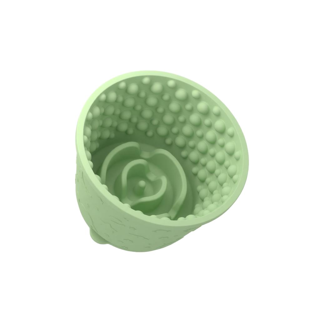 Large Slow Feed Dog Bowl - Silicone - Pet Bowl for Slow Eating