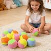 6Pcs Sticky Ball Sensory Toys Soft Throwing Balls for Kids Hand-Eye Coordination Catch Game Parent-Child Gift for Outdoor Play Kindergarten Activities
