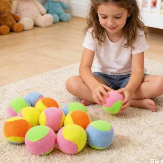 6Pcs Sticky Ball Sensory Toys Soft Throwing Balls for Kids Hand-Eye Coordination Catch Game Parent-Child Gift for Outdoor Play Kindergarten Activities