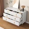 Elegant Sideboard with Modern Design, Chest of Drawers and Lots of Storage Space, Gold Handles