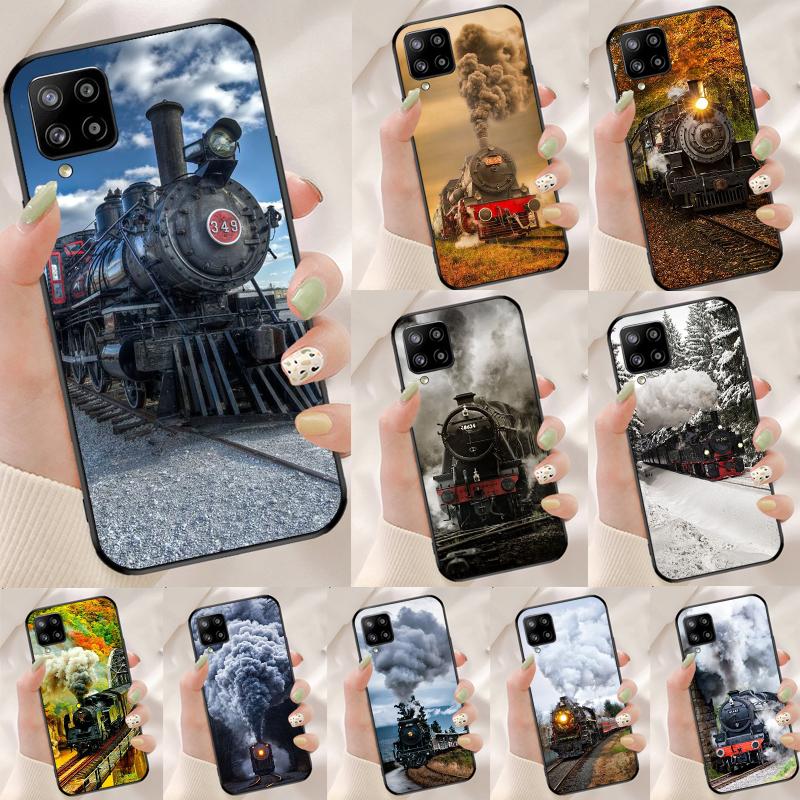 Vintage Steam Train Railway For Samsung Galaxy A26 A05 A06 A16 A54 A34 A14 A22 A32 A52 A55 A35 A15 A53 A13 A56 A36 Case