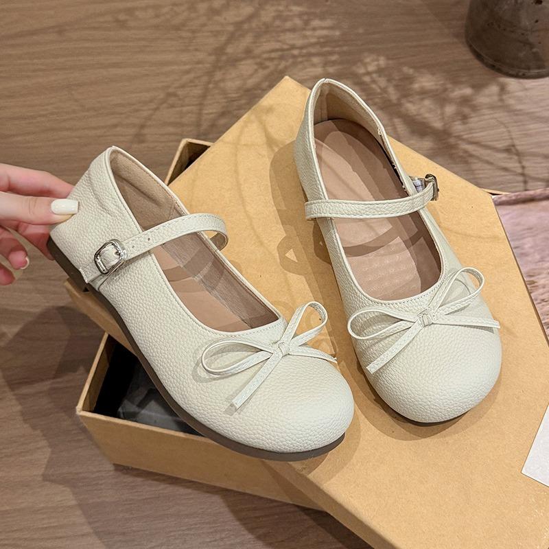 

Fashion Bow Women Shallow Flats Shoes Designer Classical Elegant 2025 Autumn Shoes Fad Buckle New Trends Sneakers Casual Cozy Zapatos 35 покинуть белый