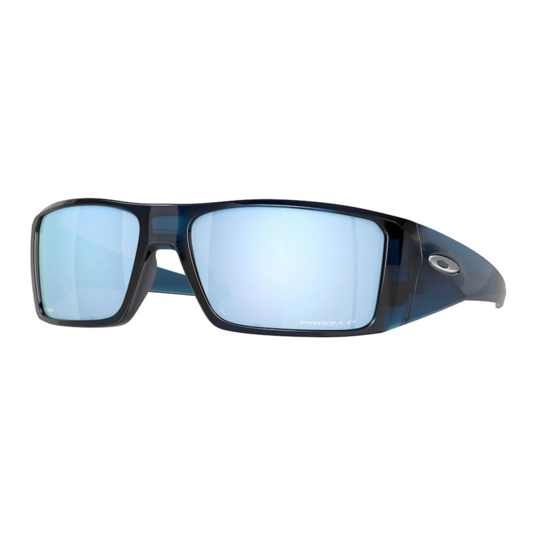 Солнцезащитные очки Oakley с логотипом, ацетат, неправильная форма, мужские, синие, OO9231 61,Blue