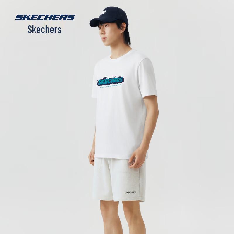 Skechers Unisex Knitted Short Sleeve T-shirt L 100