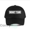 Casquette de Baseball Money Team Arrière Mode Sports d'Extérieur Chapeau de Soleil Casquette Snapback Unisexe pour Femmes