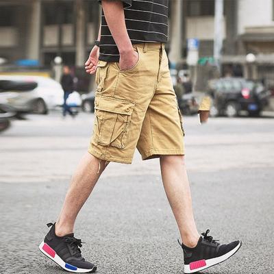 Short d'outillage pour homme, pantalon d'été à cinq points, ample, sport et loisirs, grande taille, pantalon multi-poches, pantalon de plage, culotte