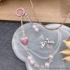 Lux Rhinestone Butterfly Heart Crystal Phone Chain & Keychain Accessory for Women