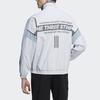 adidas Color-Blocked Retro Sports High-Collar Zip Jacket Men's Faded Grey