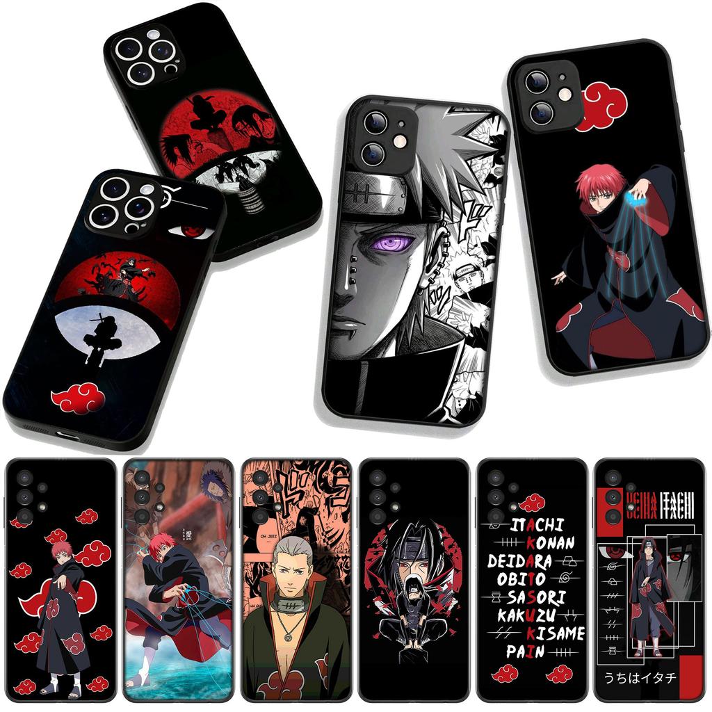 Sasori Narutos Itachi Pain Akatsuki Phone Cover for Apple iPhone 16 15 14 Plus 13 12 Mini 17 Pro Max + ProMax 16E Air Case
