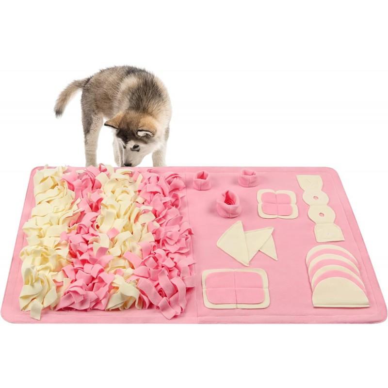Dog Snuffle Mat Slow Feeder Puzzle Toy Mental Stimulation Scent Training Durable Chew Resistant Plush Pet Enrichment