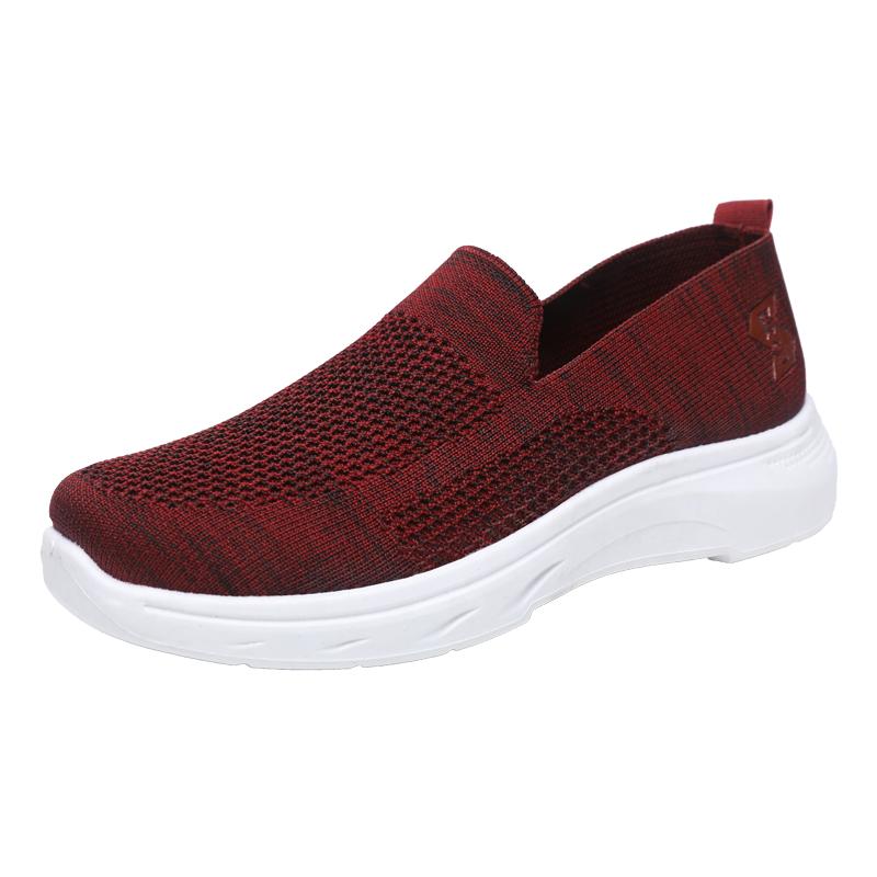 Women's casual sports shoes Non-slip knitted upper PVC sole Lightweight breathable design New fashion sports shoes