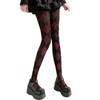 Dames Argyle Ruitpatroon Panty Ademend Nylon Stof OnDoorzichtig Maillot Kousen Stijlvolle Contrastkleur Leggings