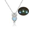 New Style Glowing Owl Pendant Necklace Cute Luminous Jewelry Choker 3 Colors Atmosphere Birthday Gift for Women
