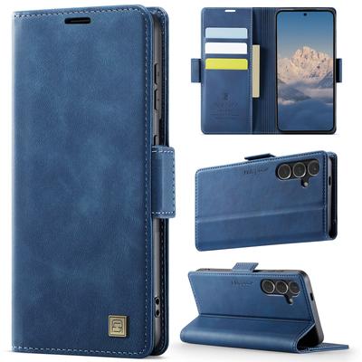 For Samsung Galaxy S24+ Case AUTSPACE A11 RFID Blocking Retro Leather Cell Phone Wallet Cover