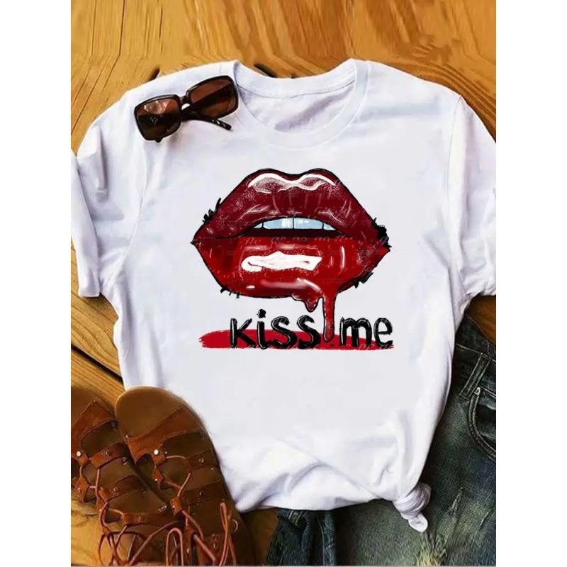 

Clothes Ladies Peace and Love Vintage Watercolor Summer T Clothing Print Fashion Tshirts Short Sleeve Women FeUnisex Graphic Tee S