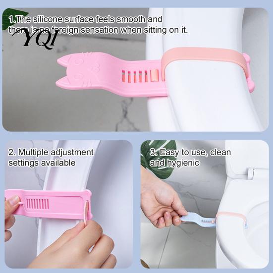 Bathroom Gadgets Toilet Lid Lifter Handle, Durable Silicone Seat Lifte, Adjustable Universal Fit Easy to Install Lifter, for Sanitary Travel