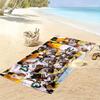 Steelers Spieler Print Strandtuch, Großes Weiches Schnelltrocknendes Handtuch für Strand Camping Schwimmen