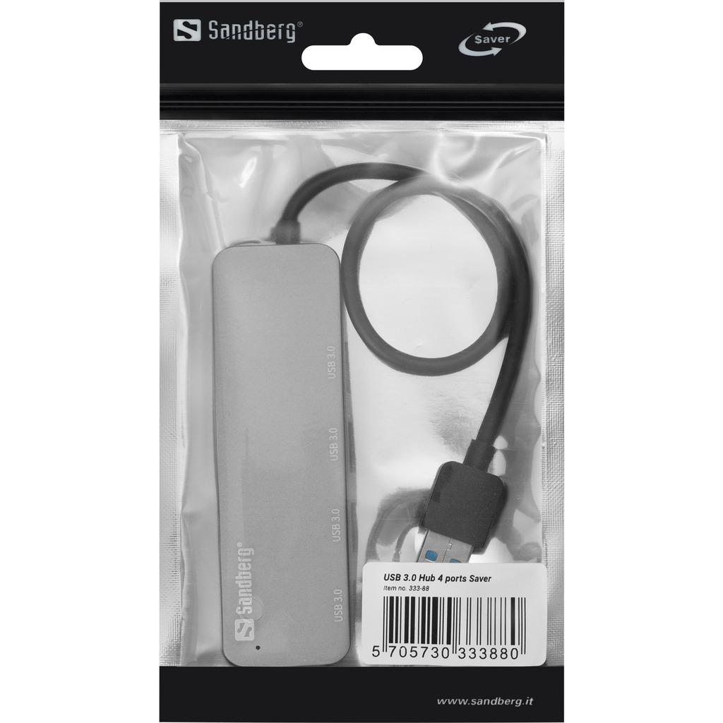 Sandberg 4 Ports Usb 3.0 Hub Saver 333-88