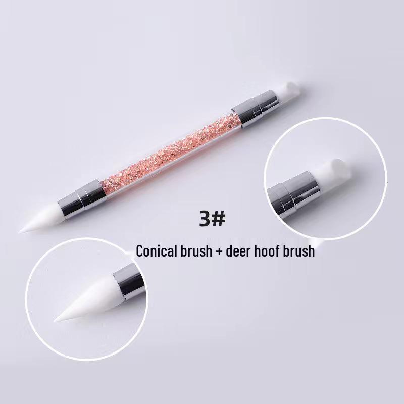 Silicone Double-Ended Nail Art Pen Set: 5-Piece Dotting and Drawing Tools