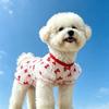 Bow Pattern Mesh Dog Skirt Breathable Pet Sun Protection Vest  For Small Medium Dogs