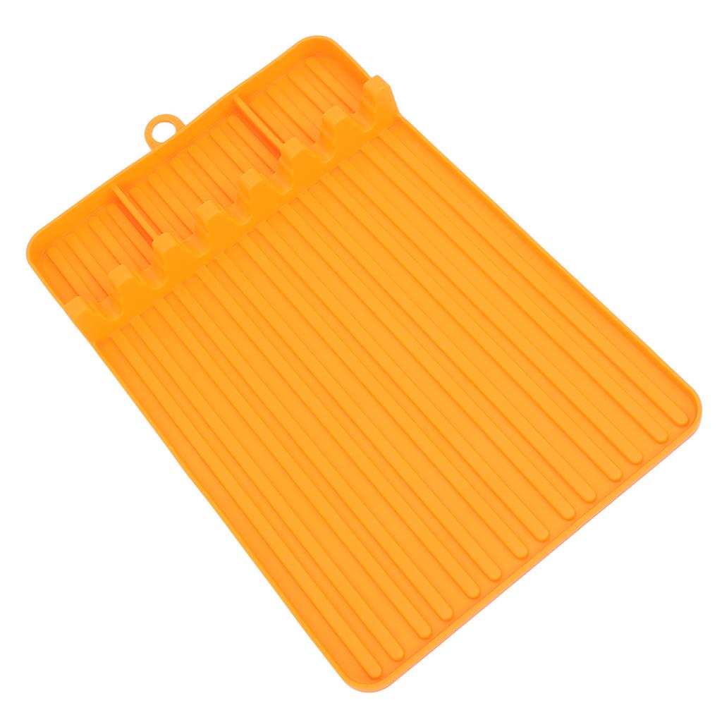 Silicone Griddle Tools Mat Heat Resistant Washable Reusable Soft Flexible Silicone Grill Side Shelf Mat for Baking Grilling Camping