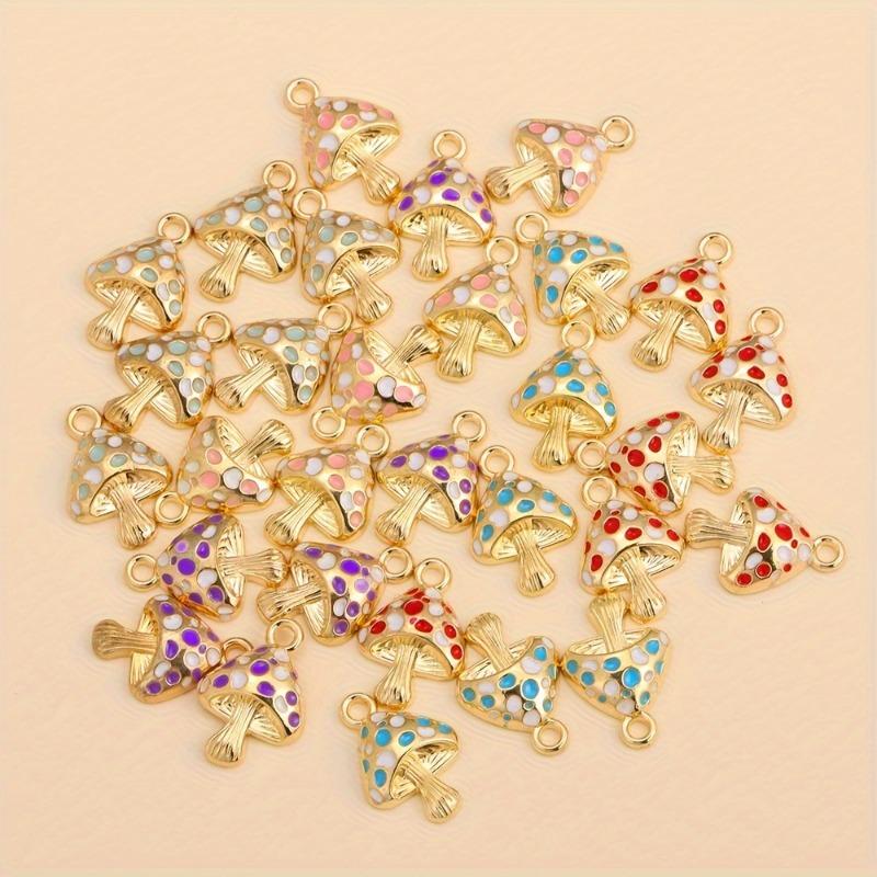 Mushroom Pendant Pendant Korean Version Fashionable Cute Bracelet Earrings DIY Accessories