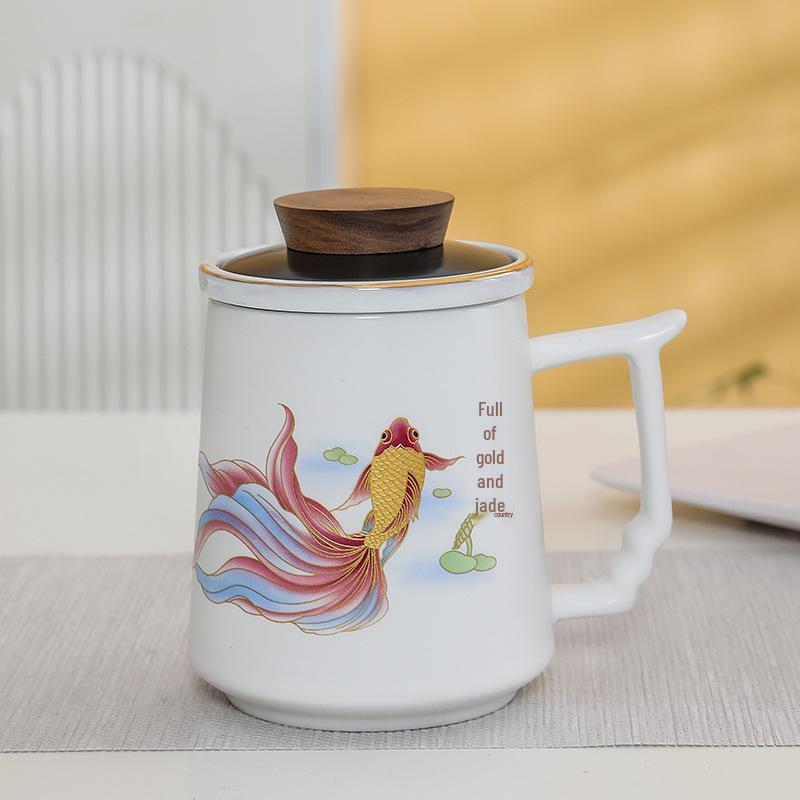 Premium Ceramic Mug with Custom Logo - Gift for Annual Company Event or Cultural Souvenir