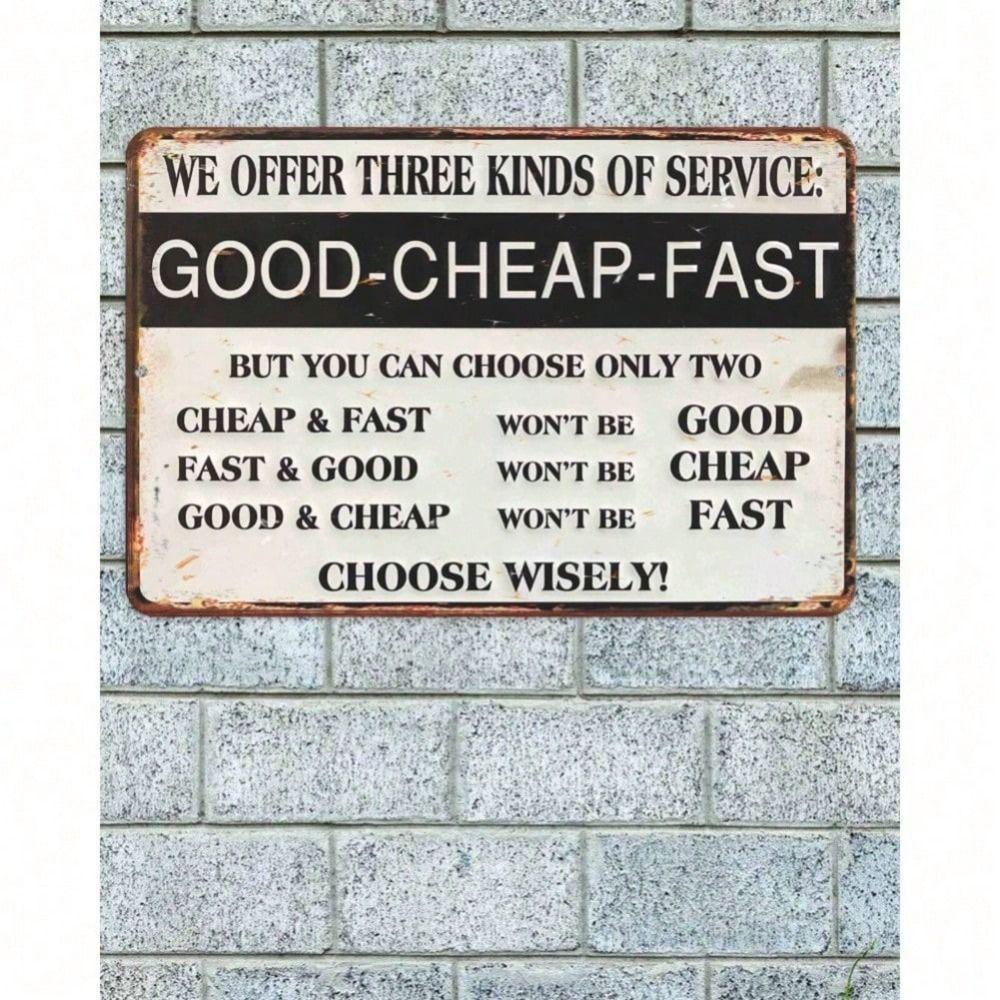 

Decorative Metal Wall Art Sign 20x30cm Hanging Home Decor Tin Plate