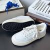 2. Low-top Leather White Shoes Women's Spring and Autumn Style Daily Commuting Durable Casual Sneakers