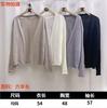 Thin Outer Knitted Shawl Small Cardigan Women's 1116 Autumn Loose Long-sleeved Short Coat Korean Lazy Top